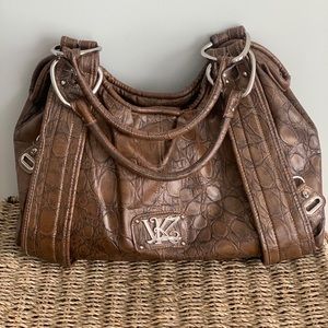 Large Brown Kathy Van Zeeland Shoulder Bag